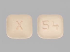 Image 1 - Imprint X 54 - montelukast 10 mg (base)