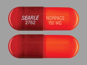 Image 1 - Imprint SEARLE 2762 NORPACE 150 MG - Norpace 150 mg