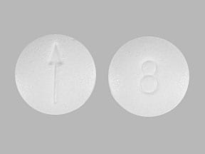 Imprint 8 Arrow Logo - buprenorphine 8 mg (base)