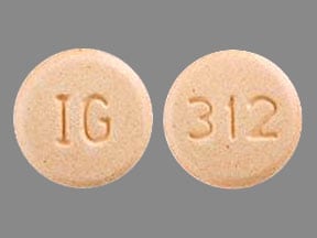 Image 1 - Imprint IG 312 - hydralazine 100 mg