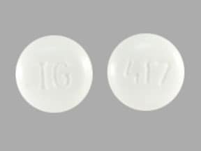 Pill Finder: IG 417 White Round - Medicine.com