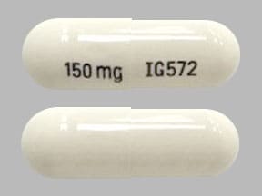 Image 1 - Imprint 150 mg IG572 - pregabalin 150 mg