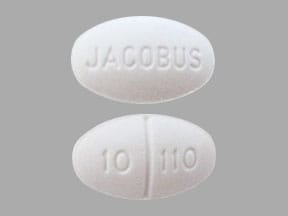 Imprint JACOBUS 10  110 - Ruzurgi 10 mg