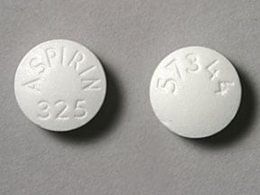 Image 1 - Imprint ASPIRIN 325 57344 - Norwich Aspirin 325 mg