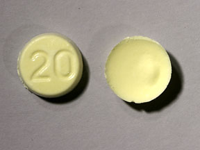 Image 1 - Imprint 20 - Zyprexa Zydis 20 mg