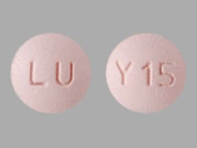 Image 1 - Imprint LU Y15 - quetiapine 25 mg