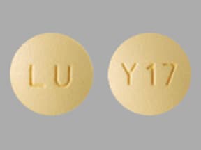 Image 1 - Imprint LU Y17 - quetiapine 100 mg