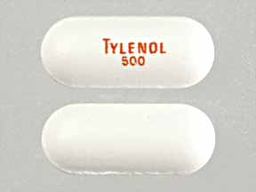 Image 1 - Imprint TYLENOL 500 - Tylenol Extra Strength 500 mg