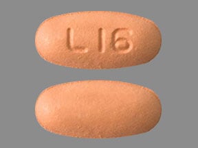 Image 1 - Imprint L16 - hydrochlorothiazide/valsartan 12.5 mg / 80 mg