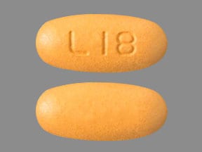 Image 1 - Imprint L18 - hydrochlorothiazide/valsartan 25 mg / 160 mg