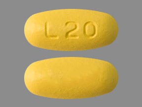 Image 1 - Imprint L20 - hydrochlorothiazide/valsartan 25 mg / 320 mg