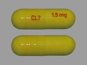 Image 1 - Imprint CL7 1.5 mg - rivastigmine 1.5 mg