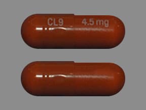 Pill Finder: CL9 4.5 mg Red Capsule-shape - Medicine.com