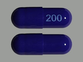 Image 1 - Imprint 200 - UroAv-B hyoscyamine sulfate 0.12 mg / methenamine 118 mg / methylene blue 10 mg / phenyl salicylate 36 mg / sodium phosphate monobasic 40.8 mg