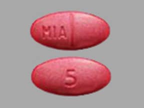 Image 1 - Imprint 5 MIA - dextroamphetamine 5 mg