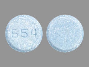 Imprint 654 - Sinemet 25 mg / 250 mg