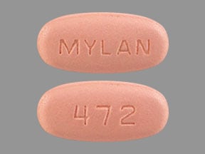 Image 1 - Imprint MYLAN 472 - mycophenolate mofetil 500mg