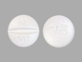 M MT 75 - Metoprolol Tartrate