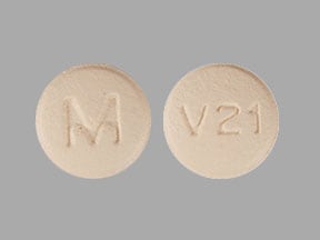 Imprint M V21 - hydrochlorothiazide/valsartan 12.5 mg / 80 mg