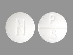 Image 1 - Imprint P 5 N - pindolol 5 mg