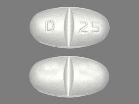 Image 1 - Imprint D 25 - gabapentin 800 mg