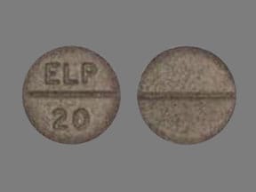 Image 1 - Imprint ELP 20 - enalapril 20 mg