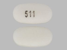 Image 1 - Imprint 511 - divalproex sodium 125 mg