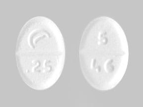 Image 1 - Imprint Logo .25 5 46 - pramipexole 0.25 mg