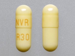 Imprint NVR R30 - Ritalin LA 30 mg