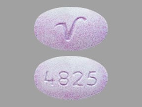 Image 1 - Imprint V 4825 - acetaminophen/oxycodone 325 mg / 2.5 mg