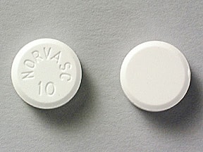 Pill Finder: NORVASC 10 White Round - Medicine.com