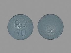 Pill Finder: Rd 70 Blue Round - Medicine.com