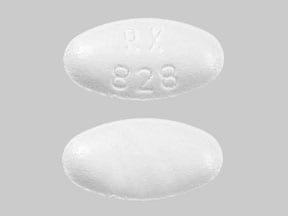 Pill Finder: RX 828 White Elliptical / Oval - Medicine.com