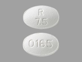 Image 1 - Imprint R 7.5 0165 - olanzapine 7.5 mg