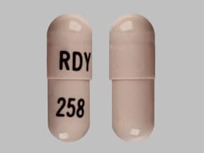 Pill Finder: RDY 258 Pink Capsule-shape - Medicine.com