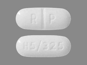 Image 1 - Imprint R P H5/325 - acetaminophen/hydrocodone 325 mg / 5 mg