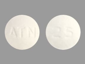 Image 1 - Imprint ATN 25 - atenolol 25 mg