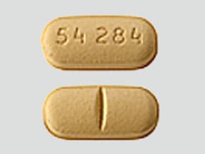 Image 1 - Imprint 54 284 - levetiracetam 500 mg