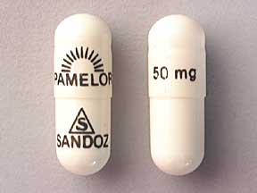 Image 1 - Imprint logo PAMELOR 50 mg logo SANDOZ - Pamelor 50 mg