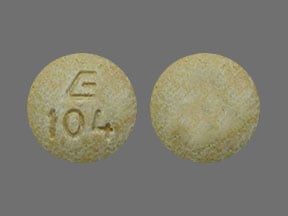 Image 1 - Imprint E 104 - lisinopril 40 mg