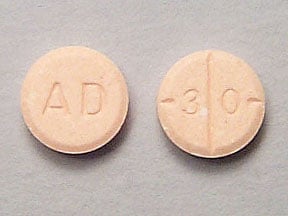 Imprint AD 30 - Adderall 30 mg