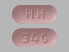 Image 1 - Imprint HH 346 - hydrochlorothiazide/valsartan 25 mg / 160 mg