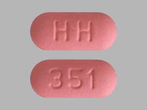 Image 1 - Imprint HH 351 - hydrochlorothiazide/valsartan 12.5 mg / 320 mg