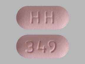 Image 1 - Imprint HH 349 - hydrochlorothiazide/valsartan 25 mg / 320 mg