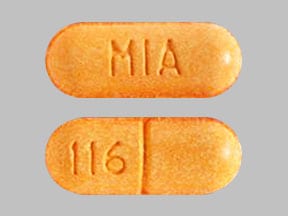 Image 1 - Imprint MIA 116 - acetaminophen/hydrocodone 325 mg / 7.5 mg