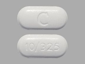 Image 1 - Imprint C 10/325 - acetaminophen/oxycodone 325 mg / 10 mg