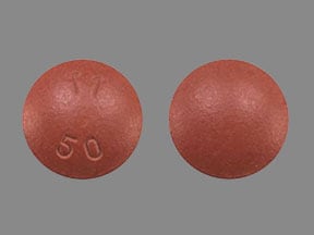Imprint T1 50 - carbidopa/entacapone/levodopa 12.5 mg / 200 mg / 50 mg