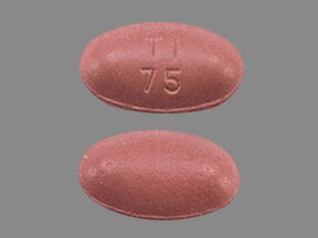 Imprint T1 75 - carbidopa/entacapone/levodopa 18.75 mg / 200 mg / 75 mg