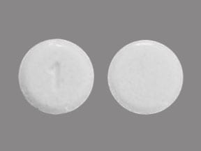 Imprint 1 - tetrabenazine 12.5 mg
