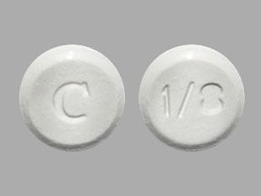 Image 1 - Imprint C 1/8 - clonazepam 0.125 mg